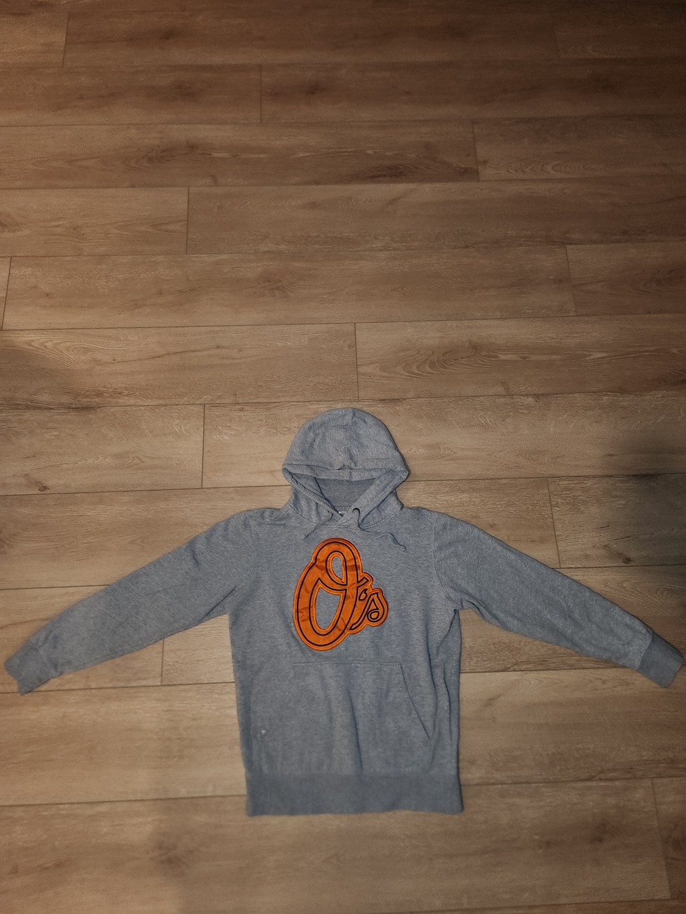 Vintage Y2K MLB Baltimore Orioles Embroidered Gray Hoodie Men’s Size Medium Good